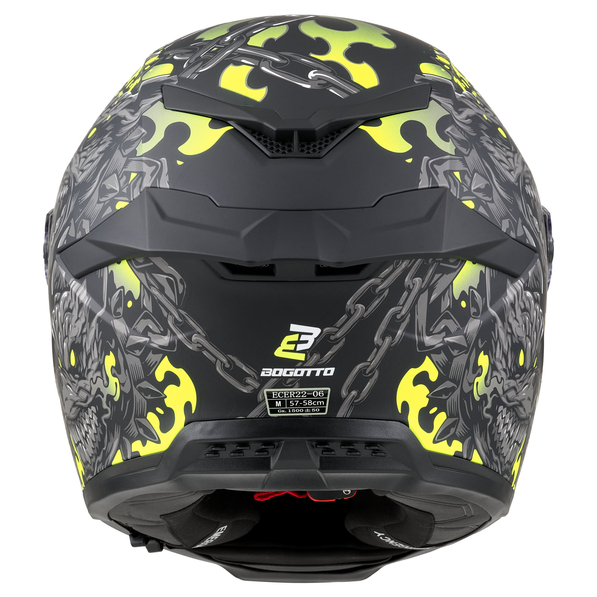 Bogotto Blade Gatekeeper Helmet black/grey/fluo-yellow L Figure 10