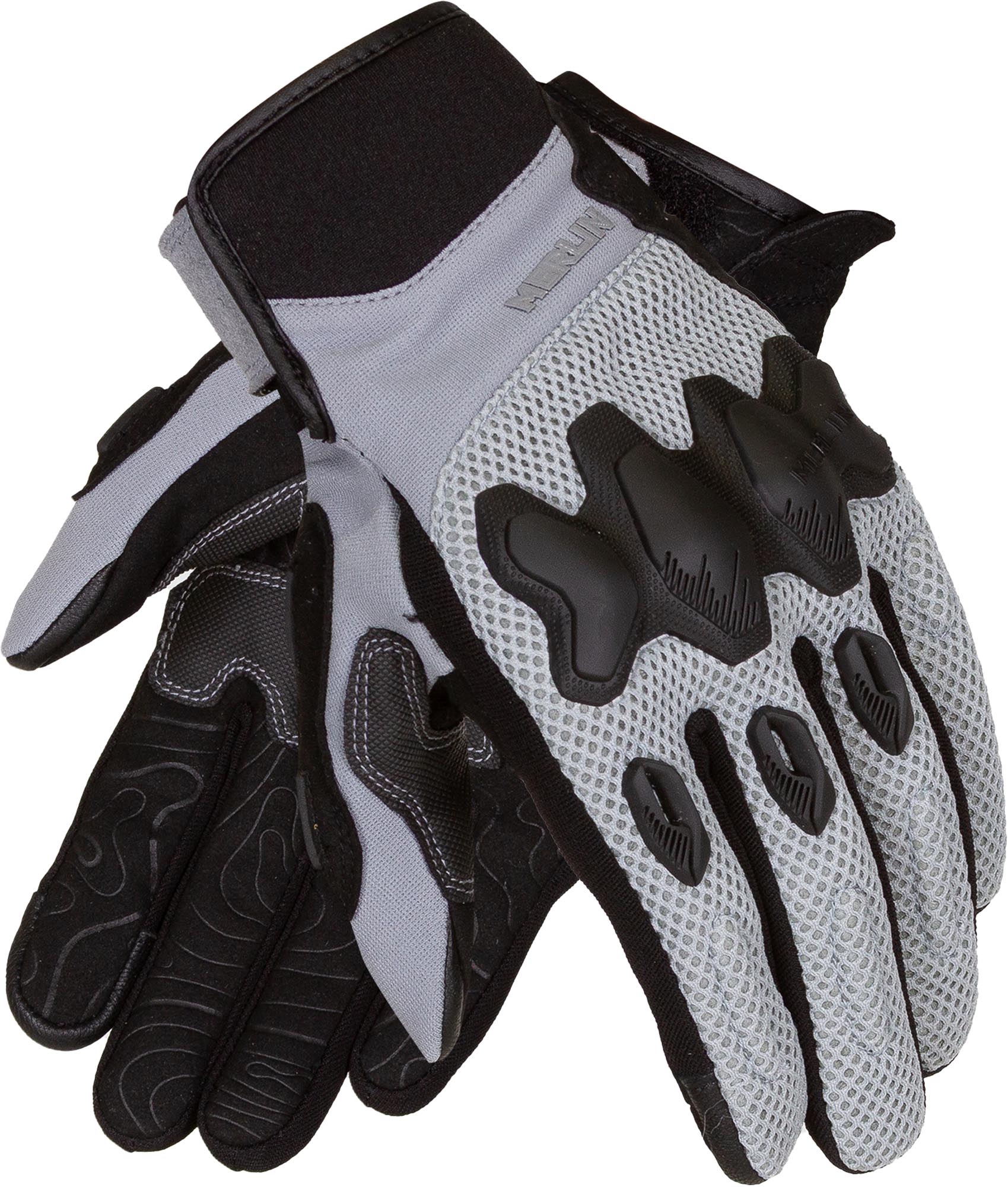 Merlin Airflow Trail Motorrad Handschuhe hellgrau M Abbildung 1