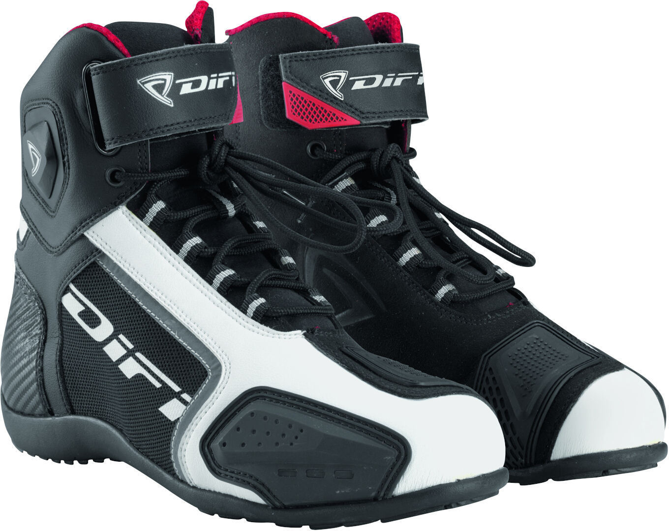 DIFI Elroy Motorrad Schuhe schwarz/weiß 43 Abbildung 1