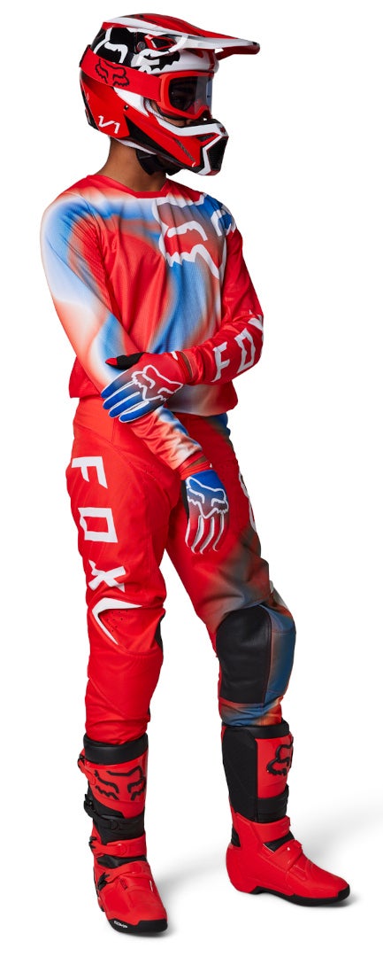 FOX 180 Toxsyk Motocross Jersey rot S Abbildung 4