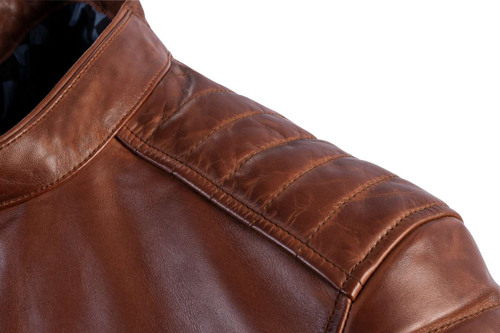 Ixon Spark Motorrad Lederjacke hellbraun (camel) XL Abbildung 3