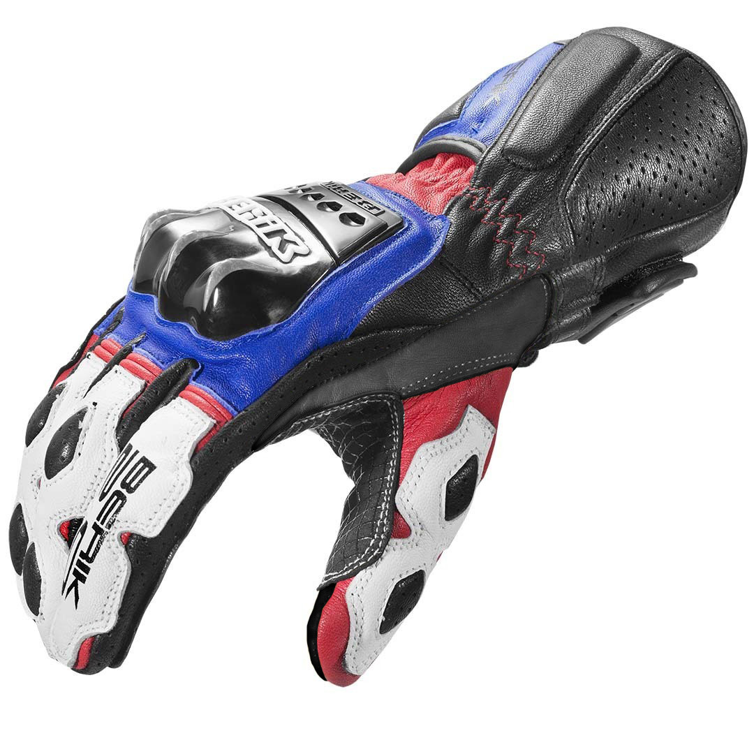 Berik Segullo Motorcycle Gloves blue/white/red M Figure 2