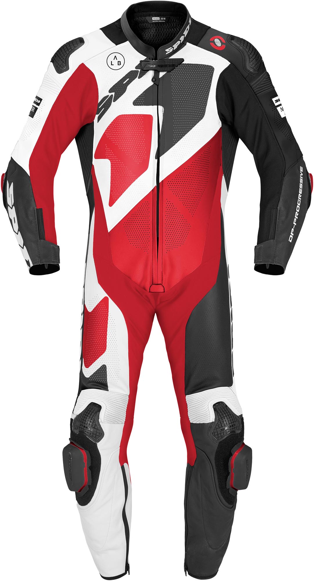 Spidi Gran Premio Pro geperforeerd eendelige motorfietsleren pak Rood 58 Figuur 1