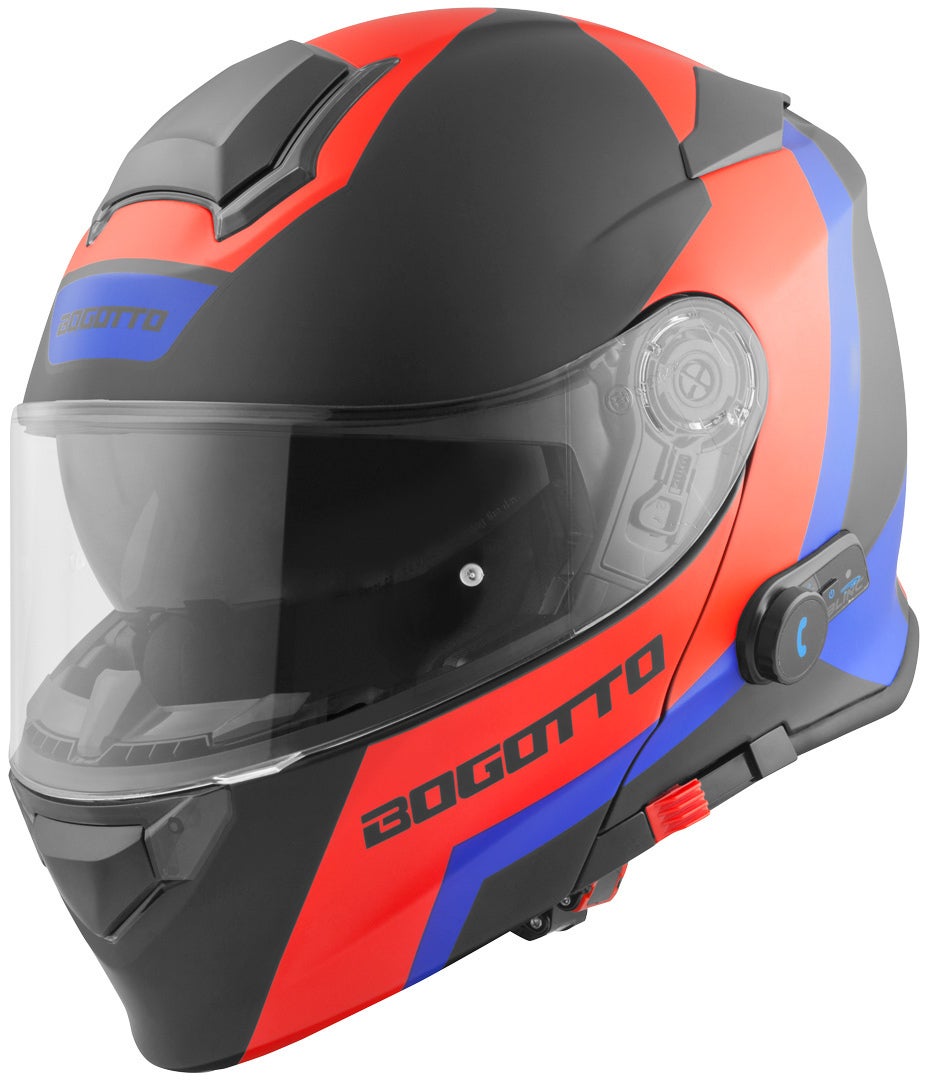 Bogotto V271 BT Zabu Casco Bluetooth nero/rosso/blu S Figura 2