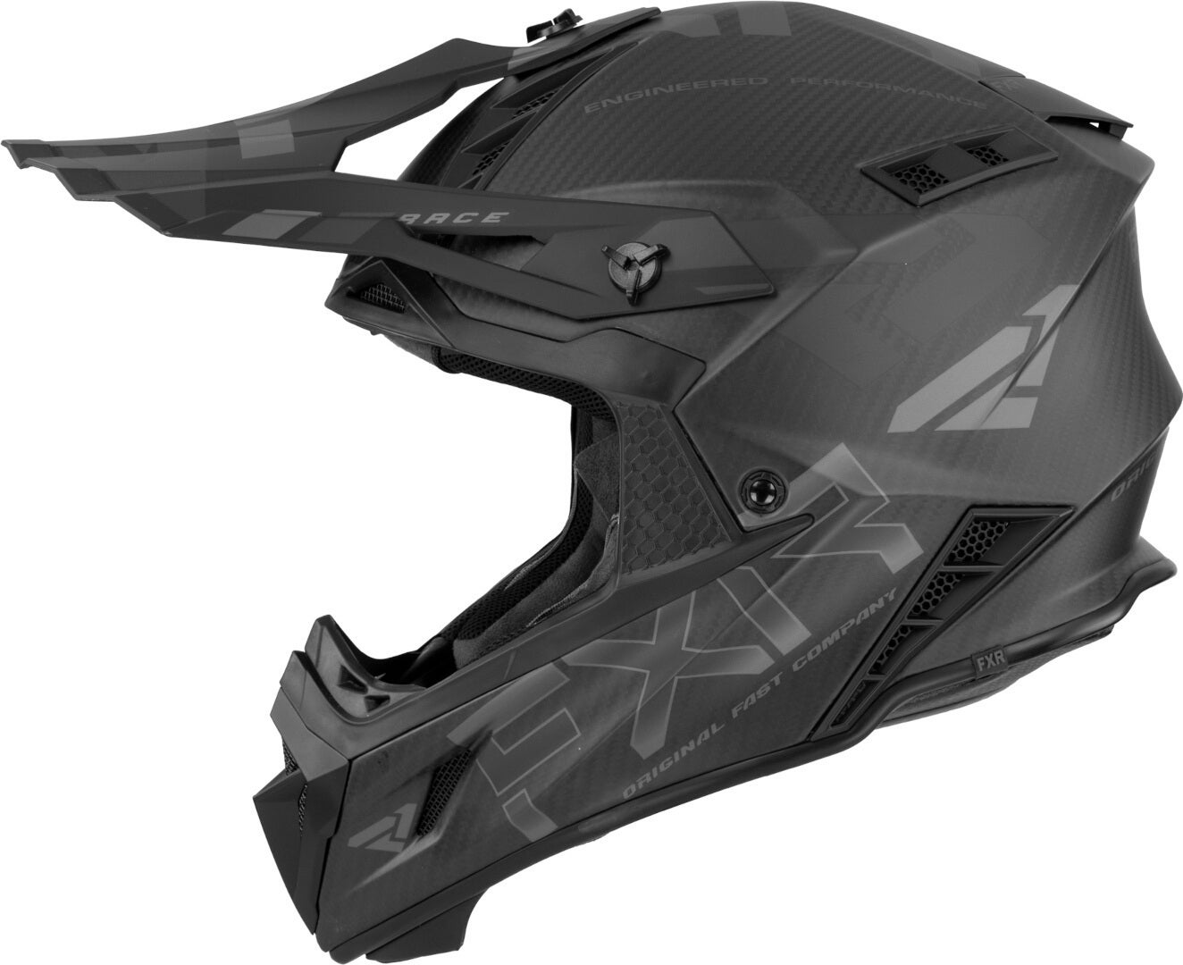 FXR Helium Carbon 2023 Motokrosová přilba Černá/šedá M (57/58) Obrázek 4