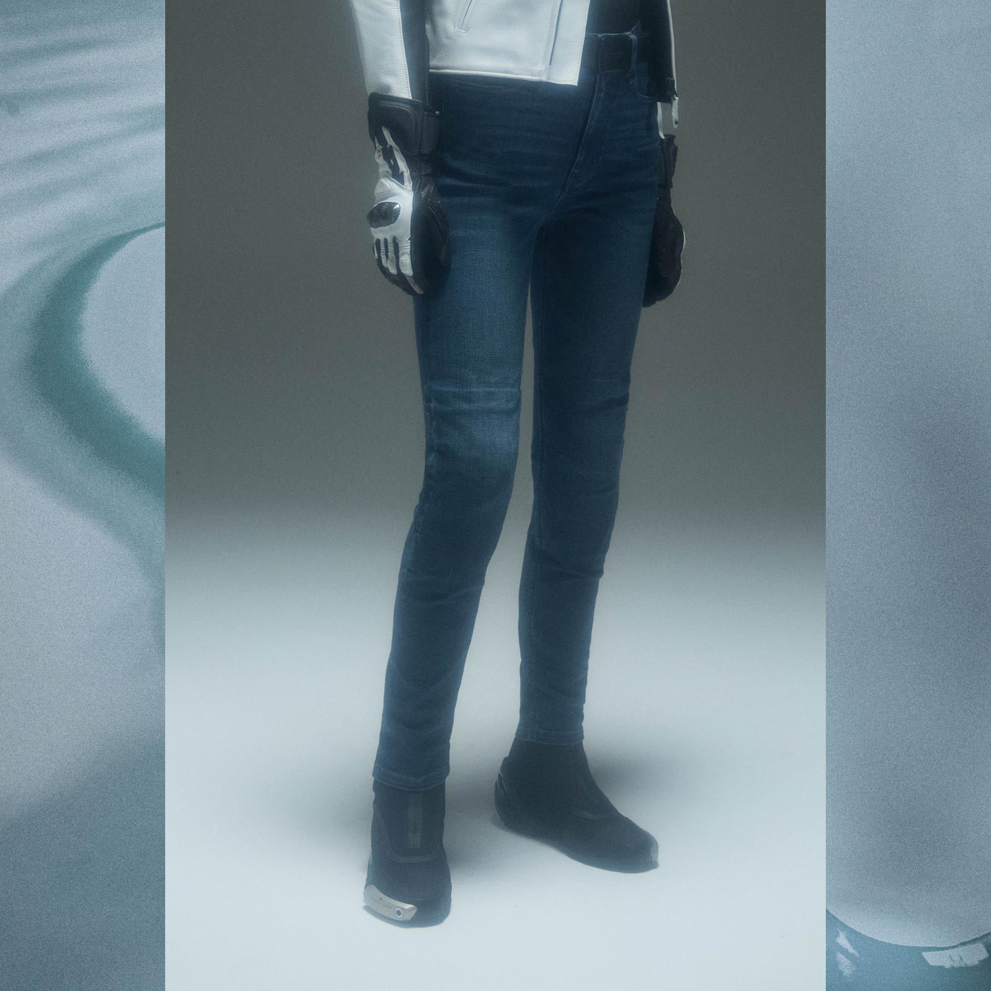Spidi J-Fit Superslim HW Damer motorcykeljeans blå/mørkeblå 33 Figur 2