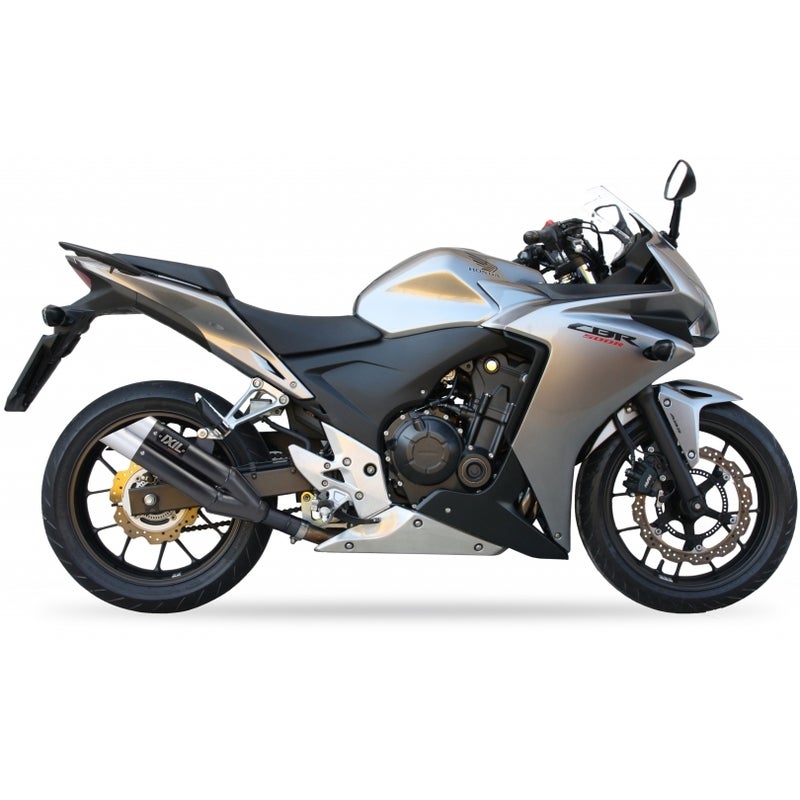 IXIL Silenciador Dual Hyperlow L3XB Aço Inoxidável Preto / Alumínio - Honda CBR500R - XH6333XB Figura 3