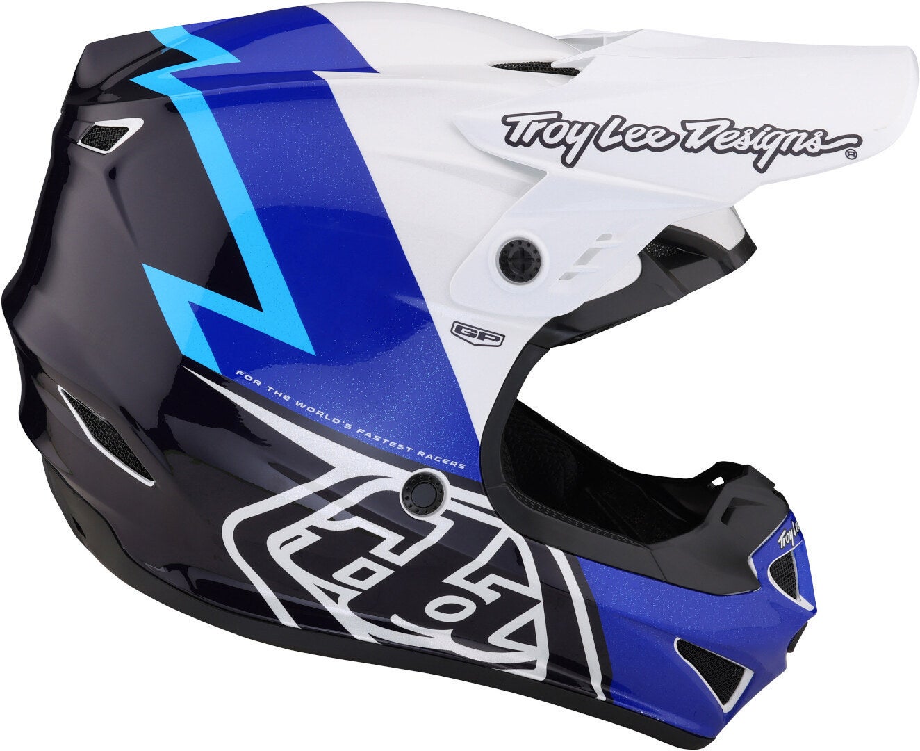 Troy Lee Designs GP Volt Motokrosová přilba černá/modrá/bílá L (58/59) Obrázek 5