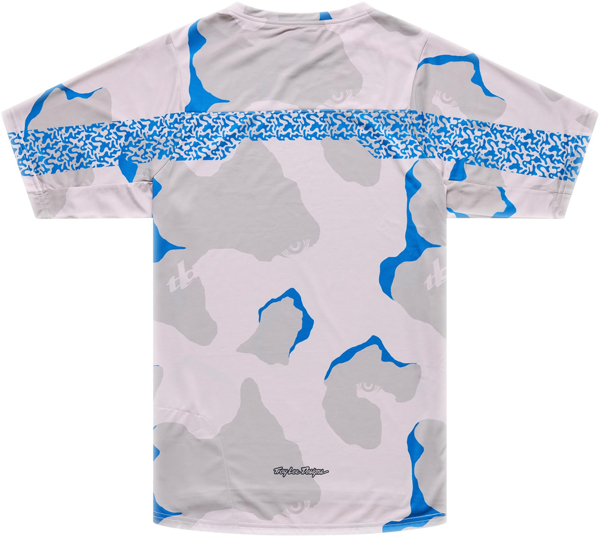 Side view of Troy Lee Designs Skyline Pro Flow Camo Short Sleeve Bicycle Jersey