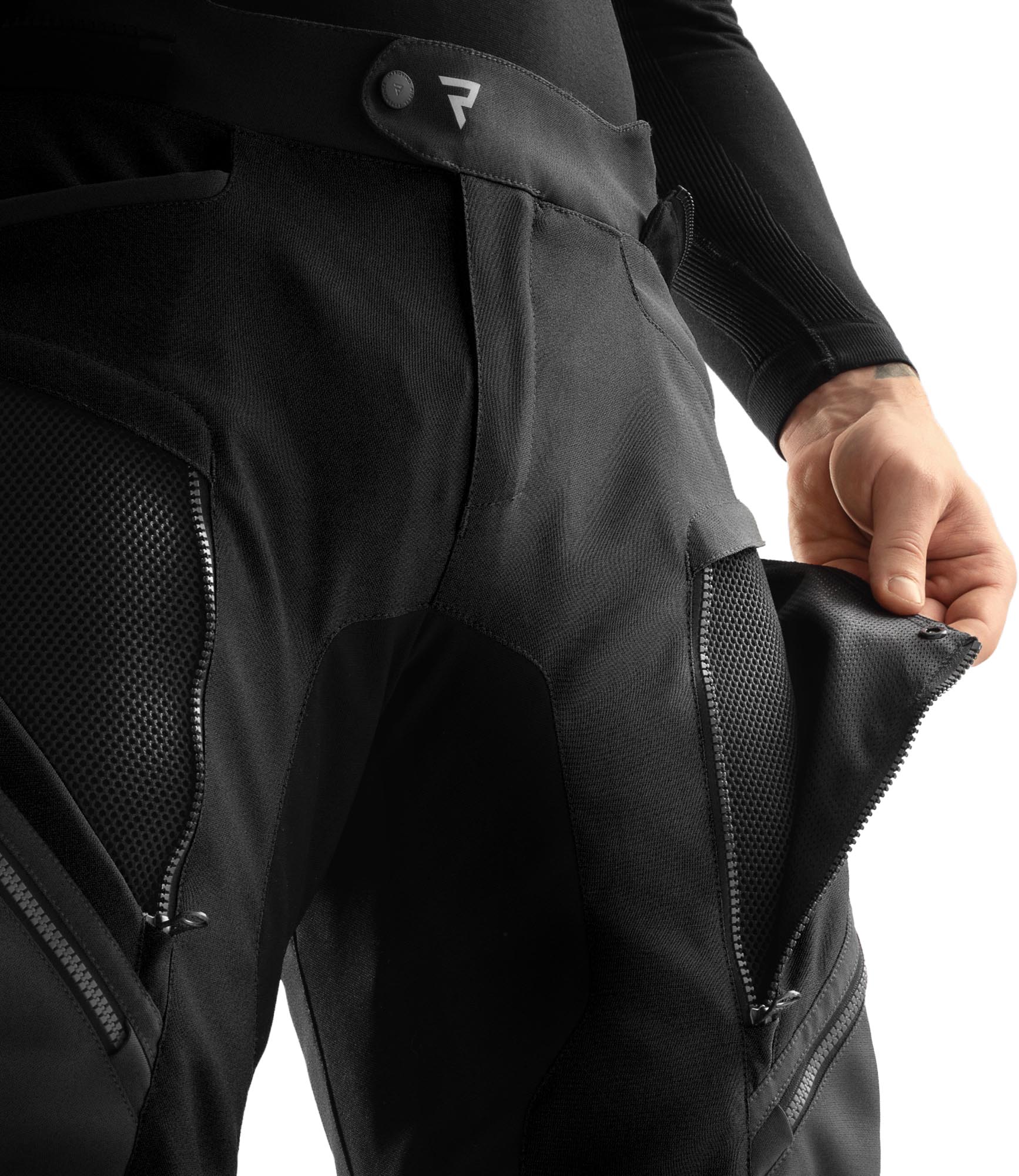 Rebelhorn Hardy 3.0 waterproof Motorcycle Textile Pants black Short L Figure 4