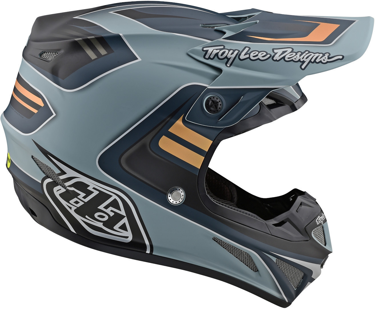Troy Lee Designs SE4 Flash MIPS Motocross Helm grau/silber XL Abbildung 4
