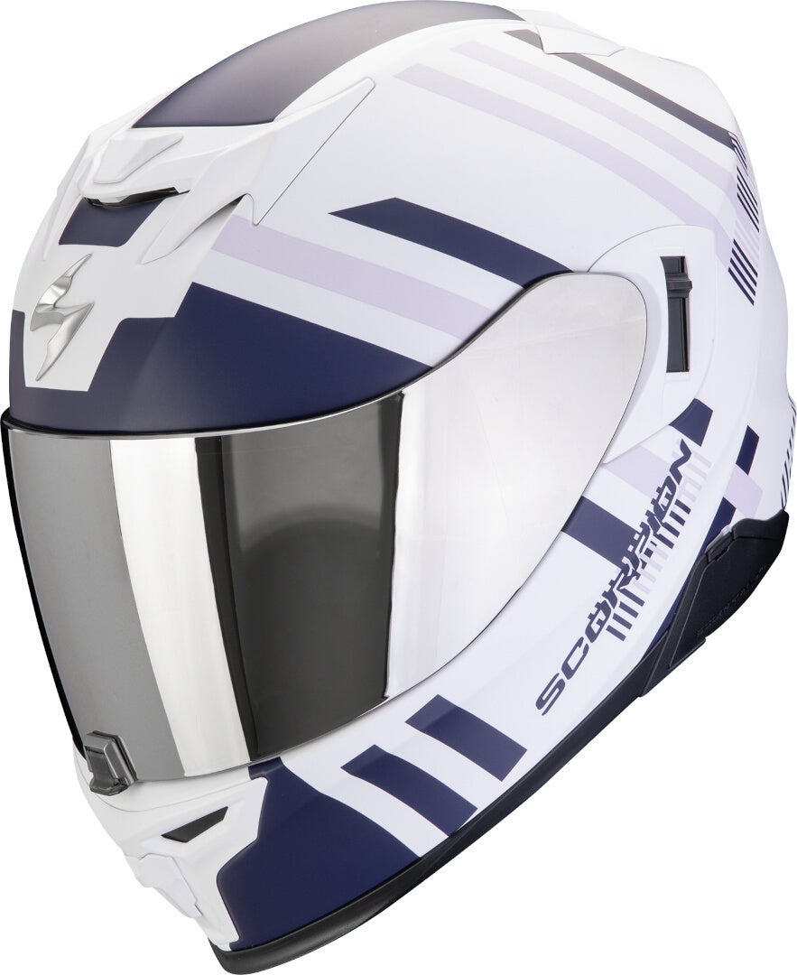 Scorpion Exo-520 Evo Air Banshee Casco bianco/blu L (59/60) Figura 1