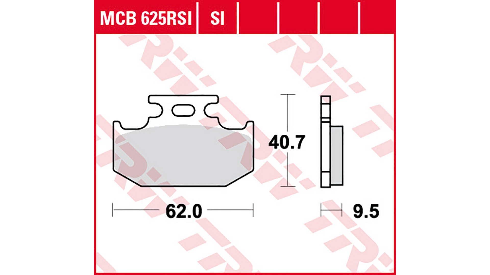 TRW Lucas Bremsbelag Sinter Offroad MCB625SI Figur 1