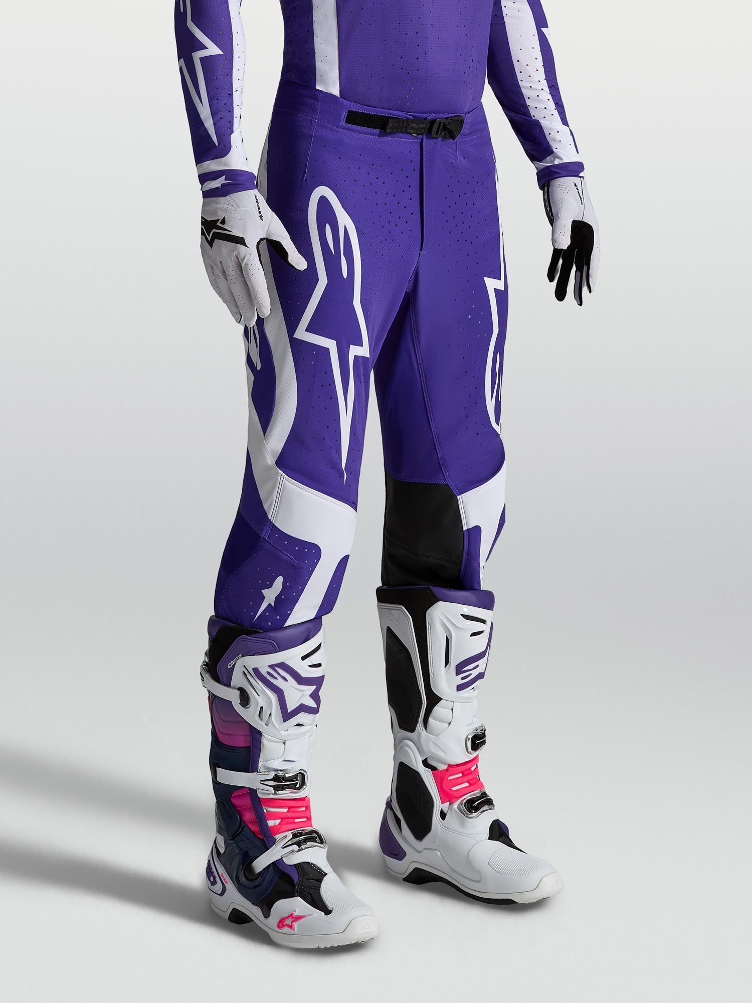 Alpinestars Supertech Vesta Motocross Hose blau/weiß 42 Abbildung 4