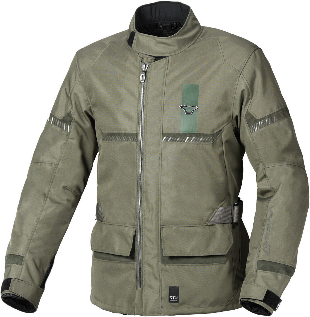Macna Signal veste textile de moto imperméable Vert L Figure 1