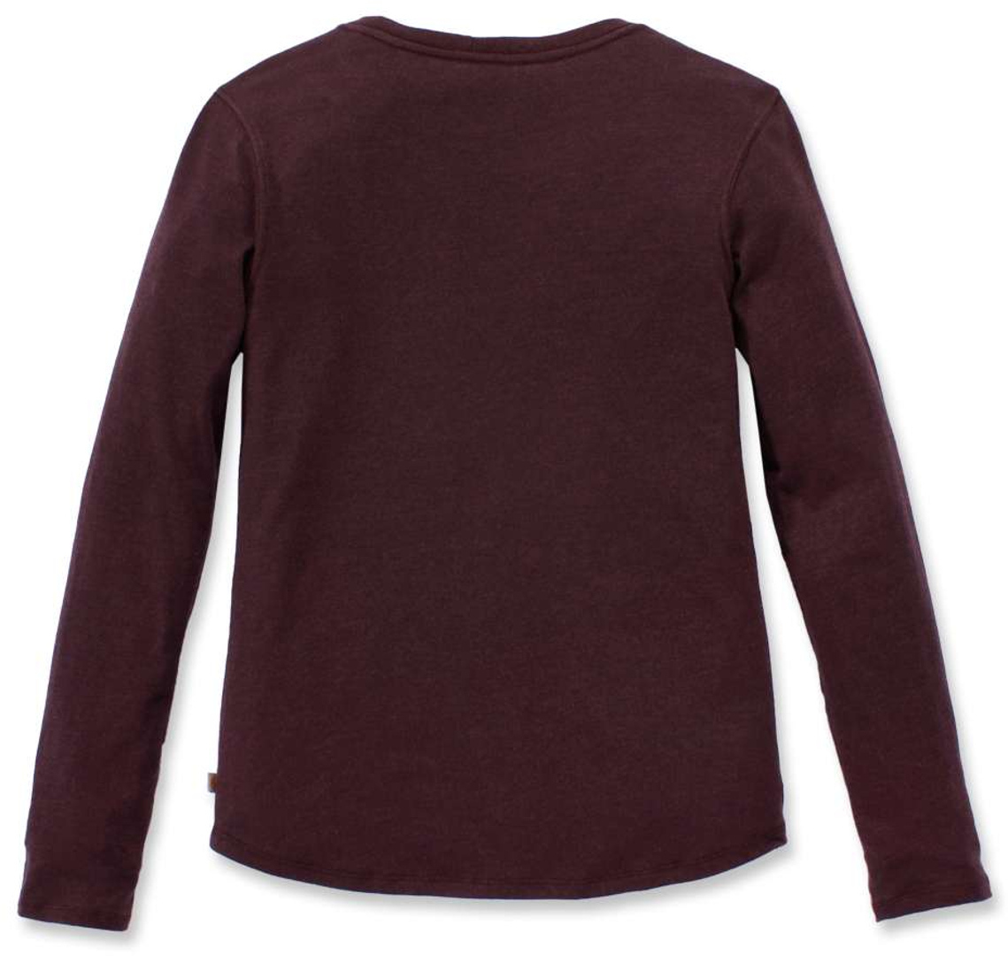 Carhartt Lockhart Cămașă cu mânecă lungă pentru femei Roșu vișiniu M Figura 2