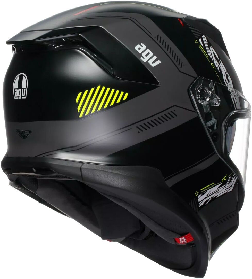 AGV K7 Kyber 2.0 ヘルメット ブラックマット/イエロー S(55/56) 図6