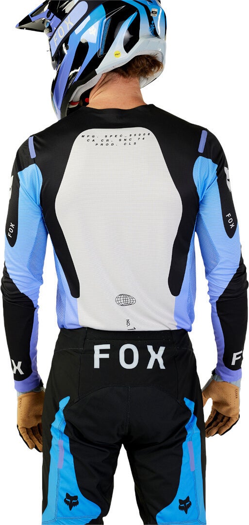 FOX Flexair Magnetic Motocross trøje sort/hvid/lilla L Figur 4