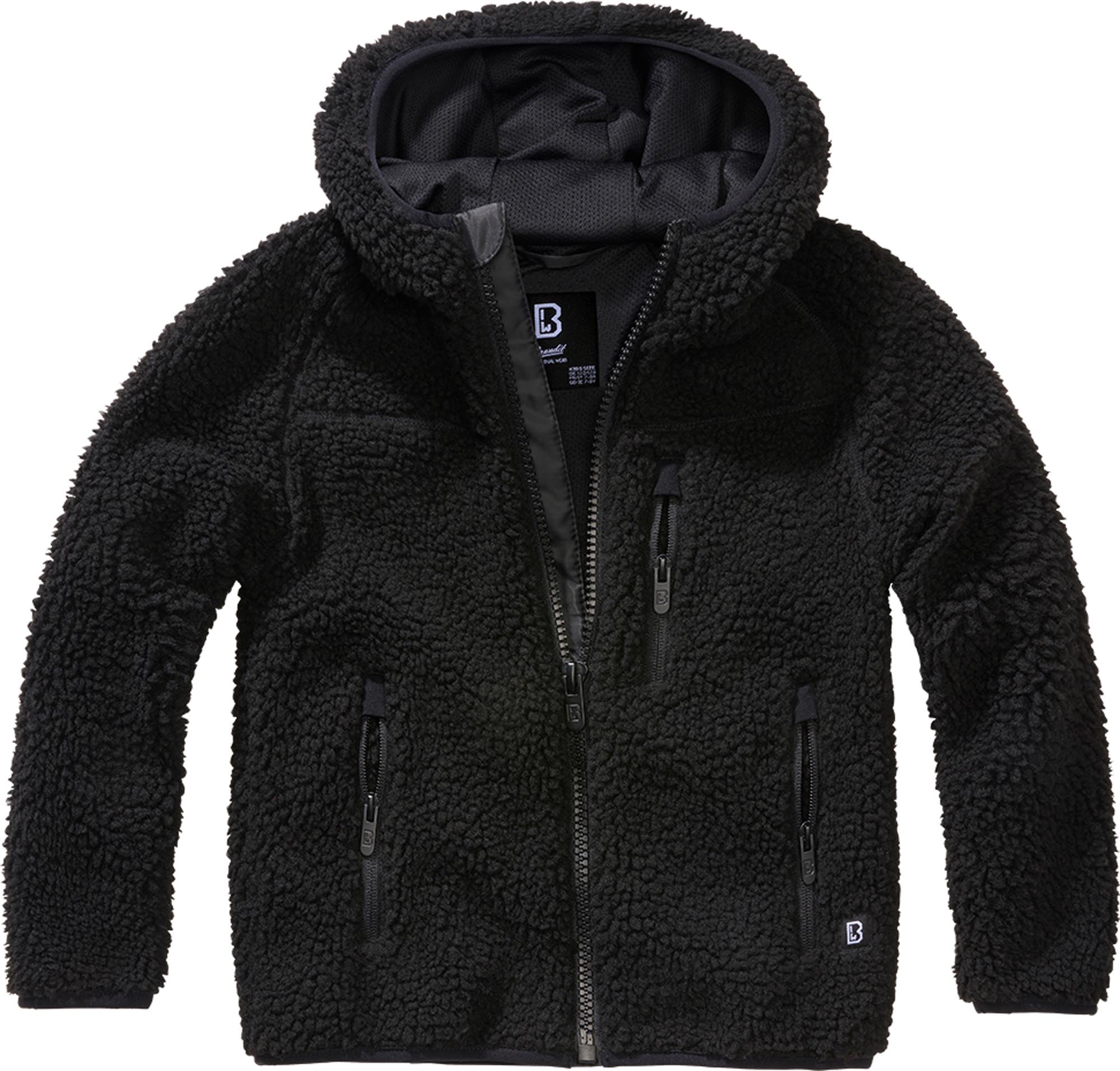 Brandit Teddyfleece Hodded Veste pour enfants noir 122-128 Figure 1