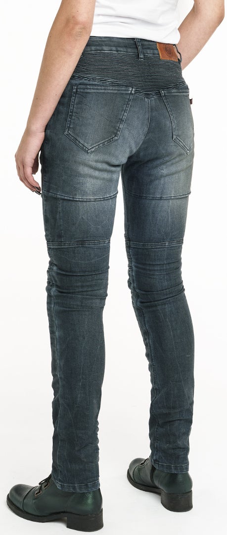 Pando Moto Rosie Navy Dames Motorcycle Jeans 31 L32 Figuur 4