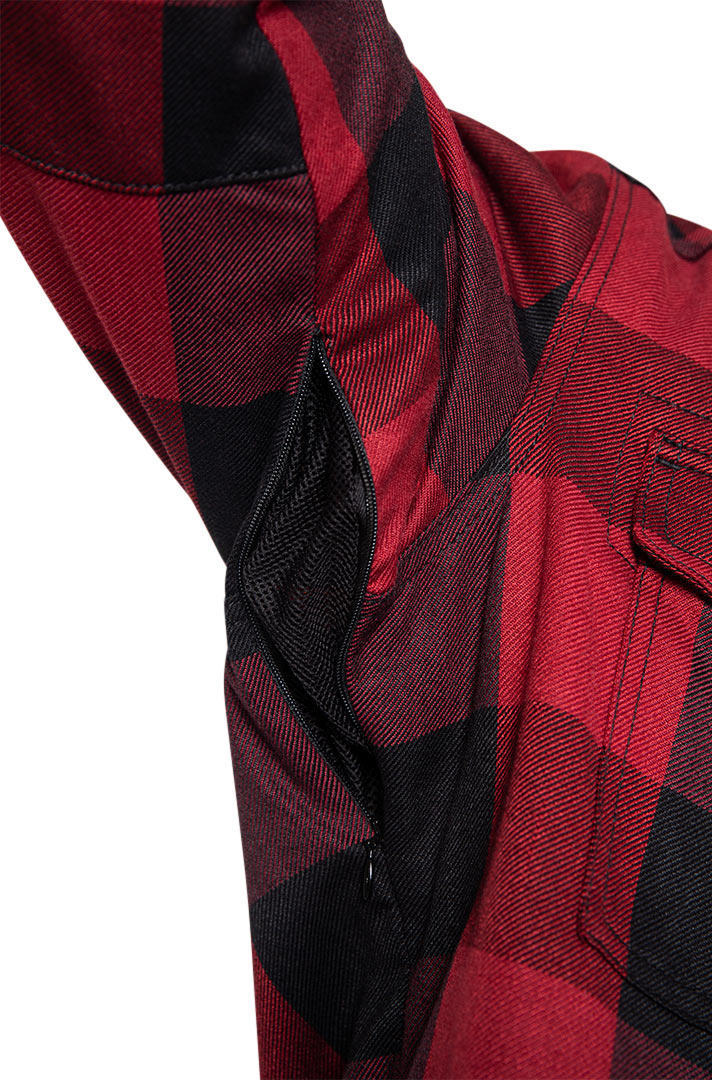 John Doe Motoshirt Camicia rosso S Figura 9
