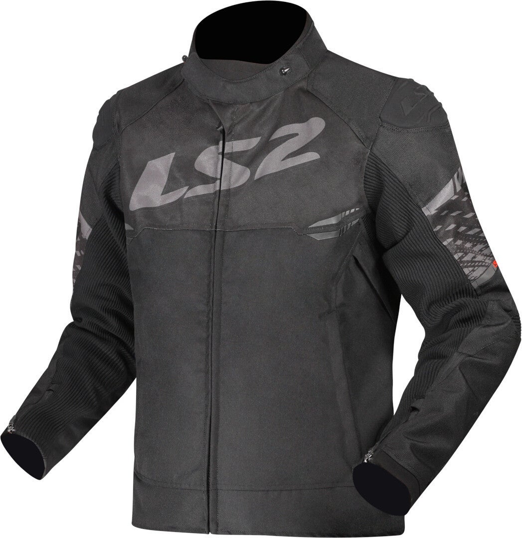 LS2 Apex waterproof Motorcycle Textile Jacket black/dark grey 3XL Figure 1