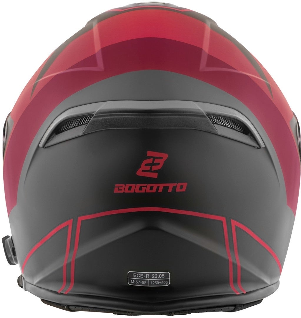 Bogotto V586 Detri BT Casca cu reacție Bluetooth Negru/Roșu M Figura 4