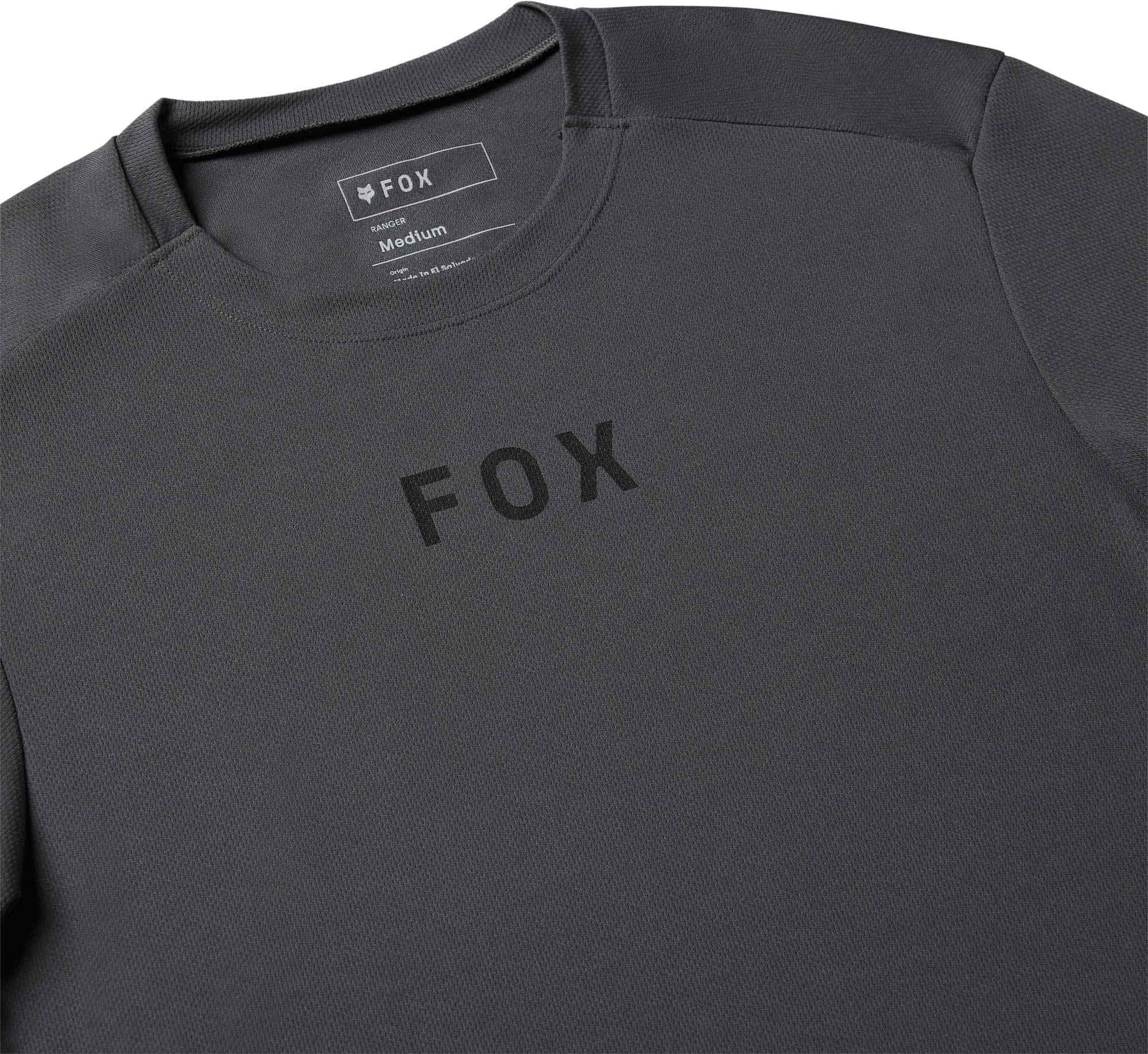 FOX Ranger Wordmark Sykkel trøye mørkegrå M Figur 3