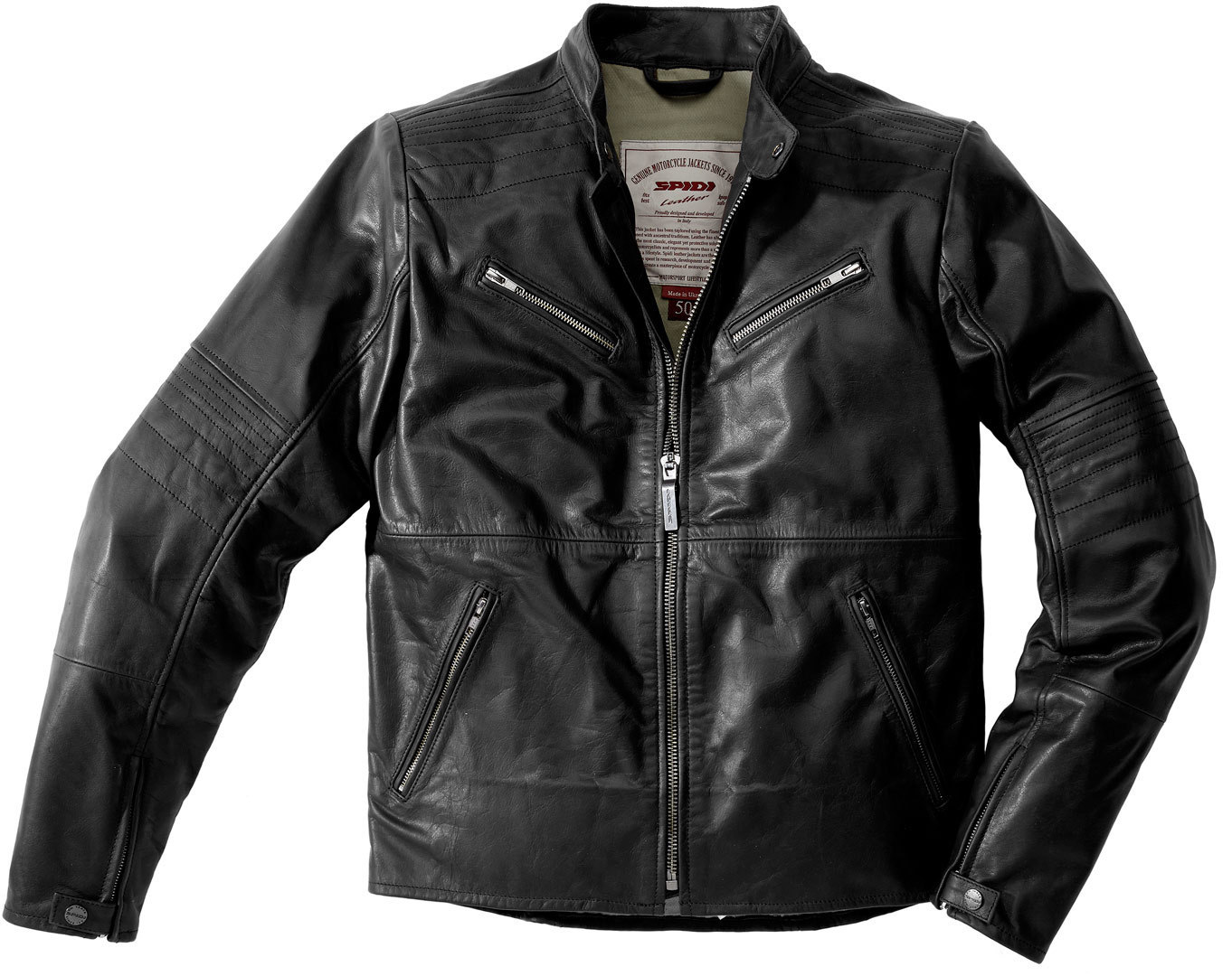 Spidi Garage Motorrad Lederjacke schwarz 58 Abbildung 1