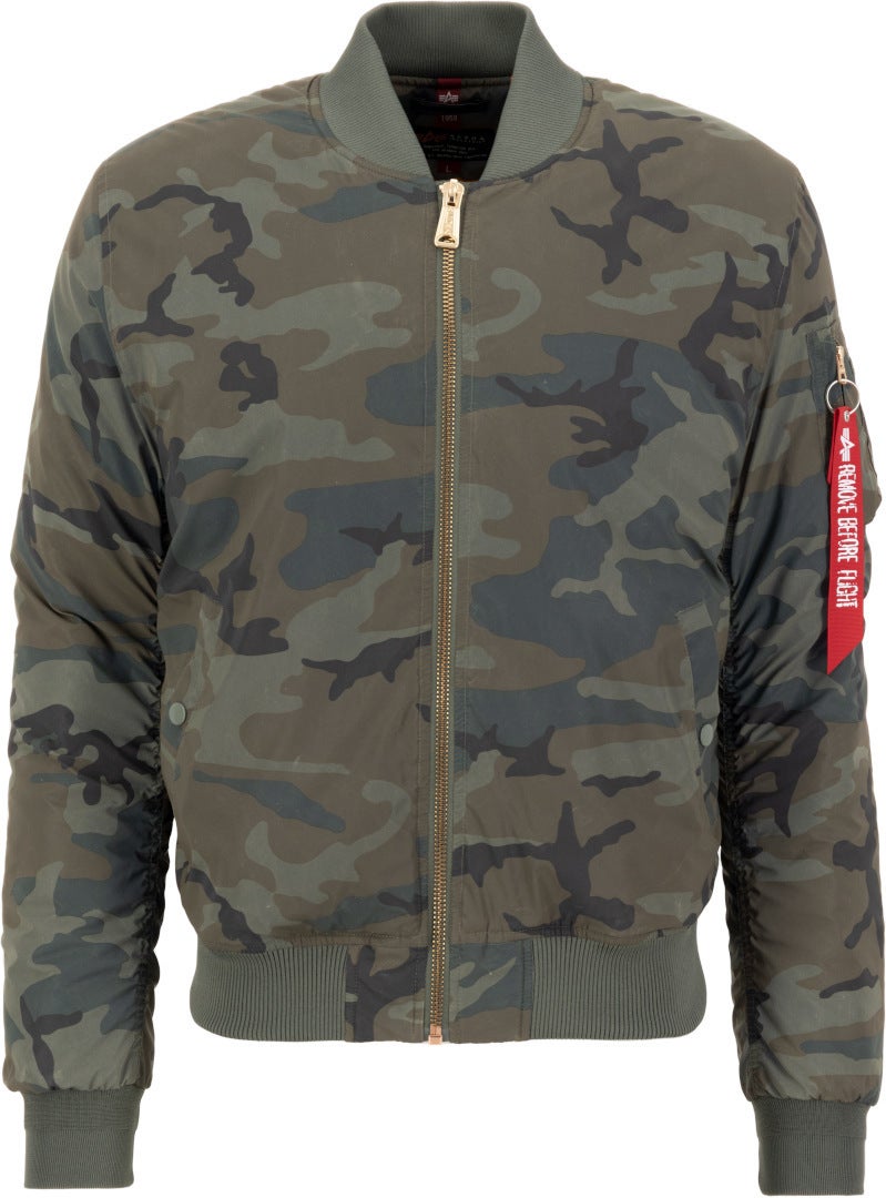 Alpha Industries Men's Woodland Ma-1 Vf 59 Reflective Camo Jacket
