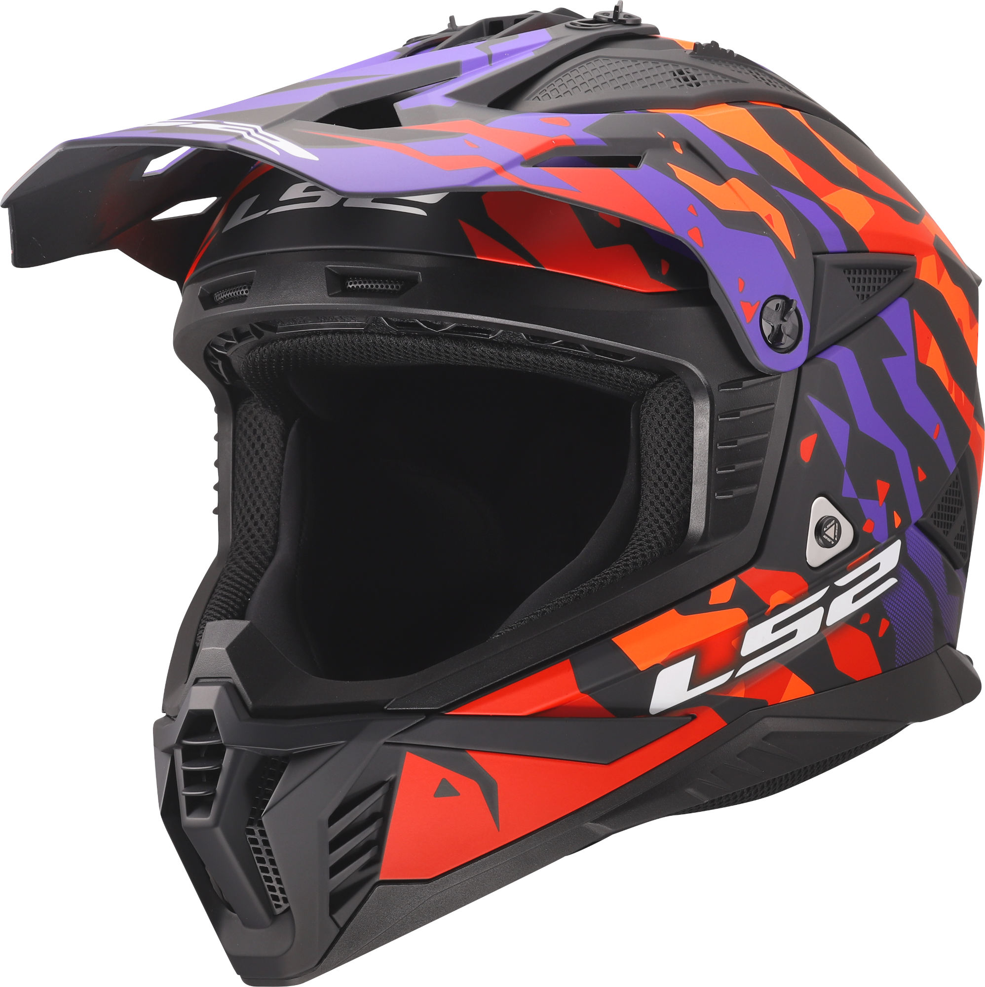 LS2 MX708 Fast II Grotesk Kask motocrossowy fioletowy L (59/60) Rysunek 1