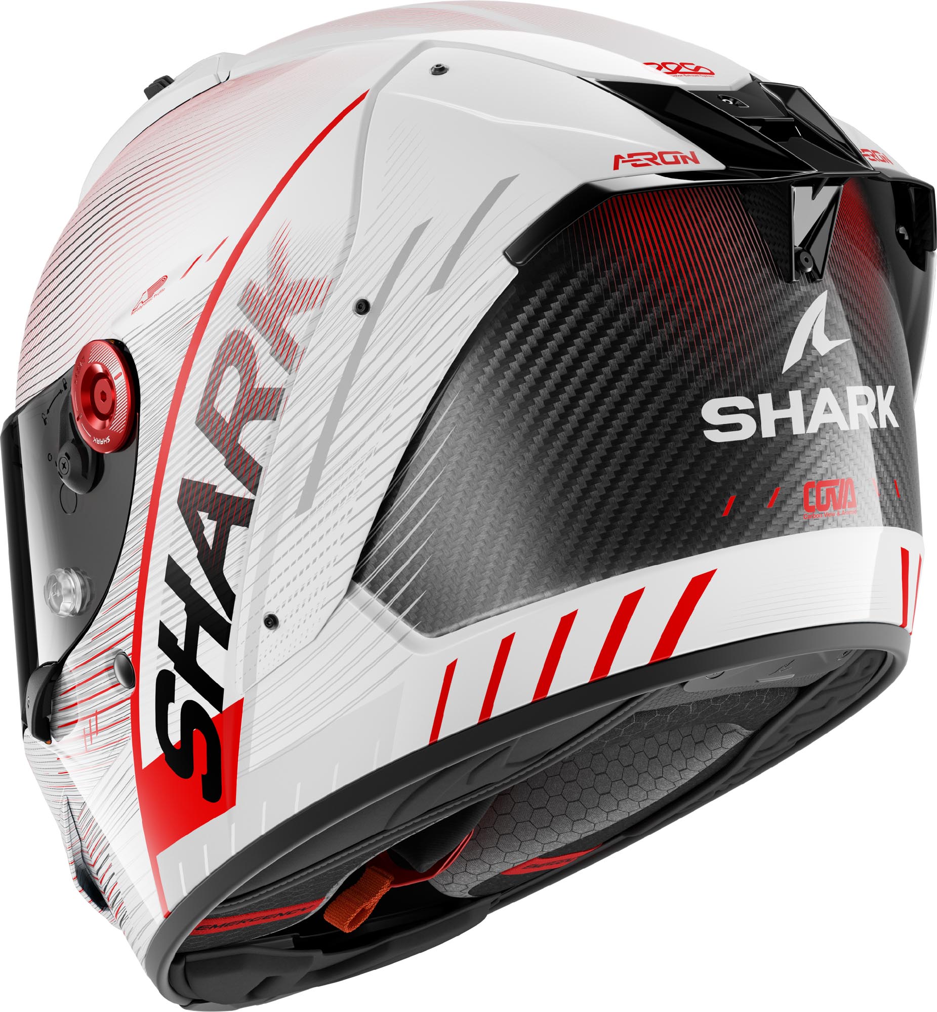 Shark Aeron Speed Tech Carbon Helmet carbon/red/white XL (61/62) Figure 2