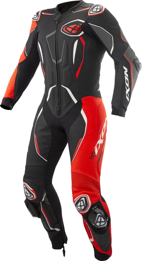 Ixon Demonio Eendelig leren motorpak zwart/rood/wit L Figuur 1