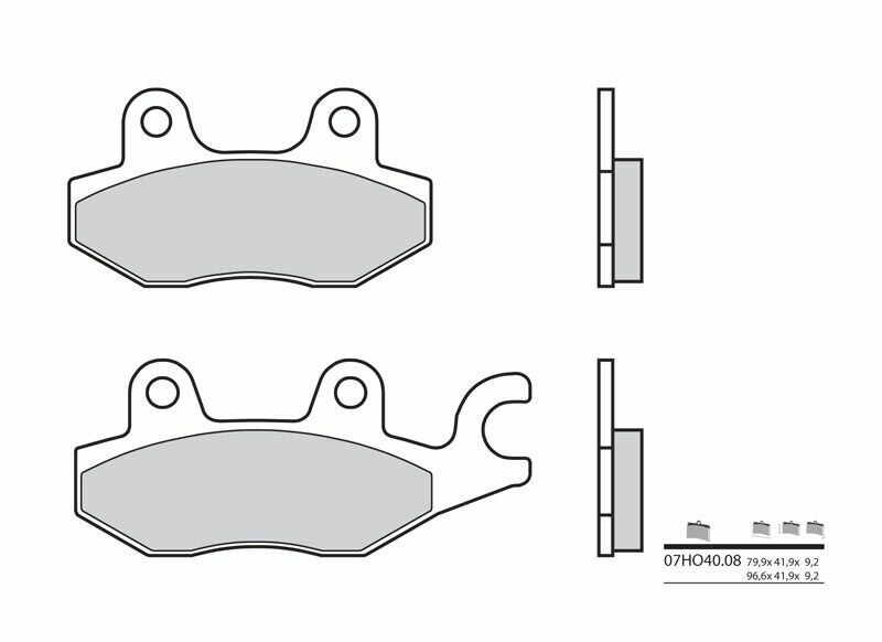 Brembo S.p.A. Vägbromsbelägg kolkeramik - 07HO4008 Figur 2