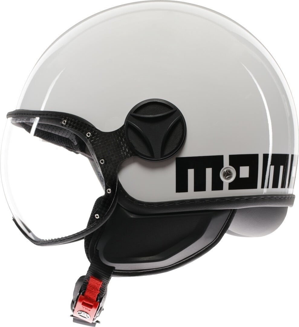 MOMO FGTR Classic Mono Casco Jet Bianco M (57/58) Figura 4