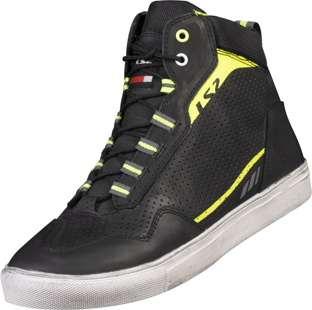 LS2 Zoe Pantofi de motocicletă perforați negru/galben-neon 45 Figura 1