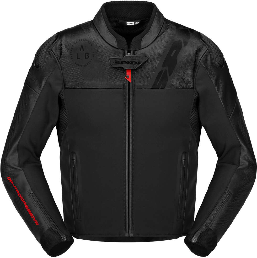 Spidi DP Progressive Hybrid Motorcycle Leather Jacket black 60 Figure 1