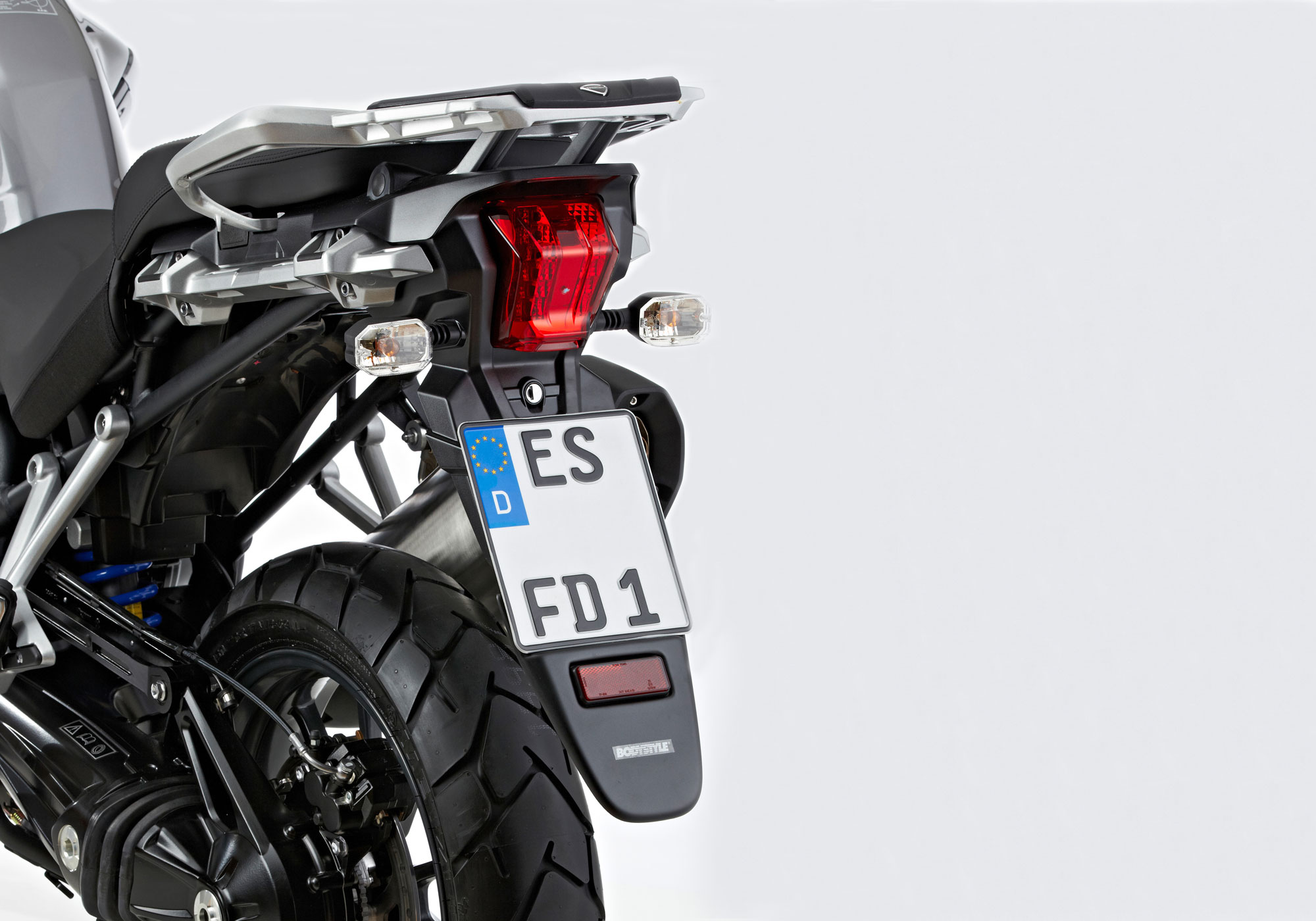 BODYSTYLE bakre fender förlängning ABS plast matt svart svart Figur 1