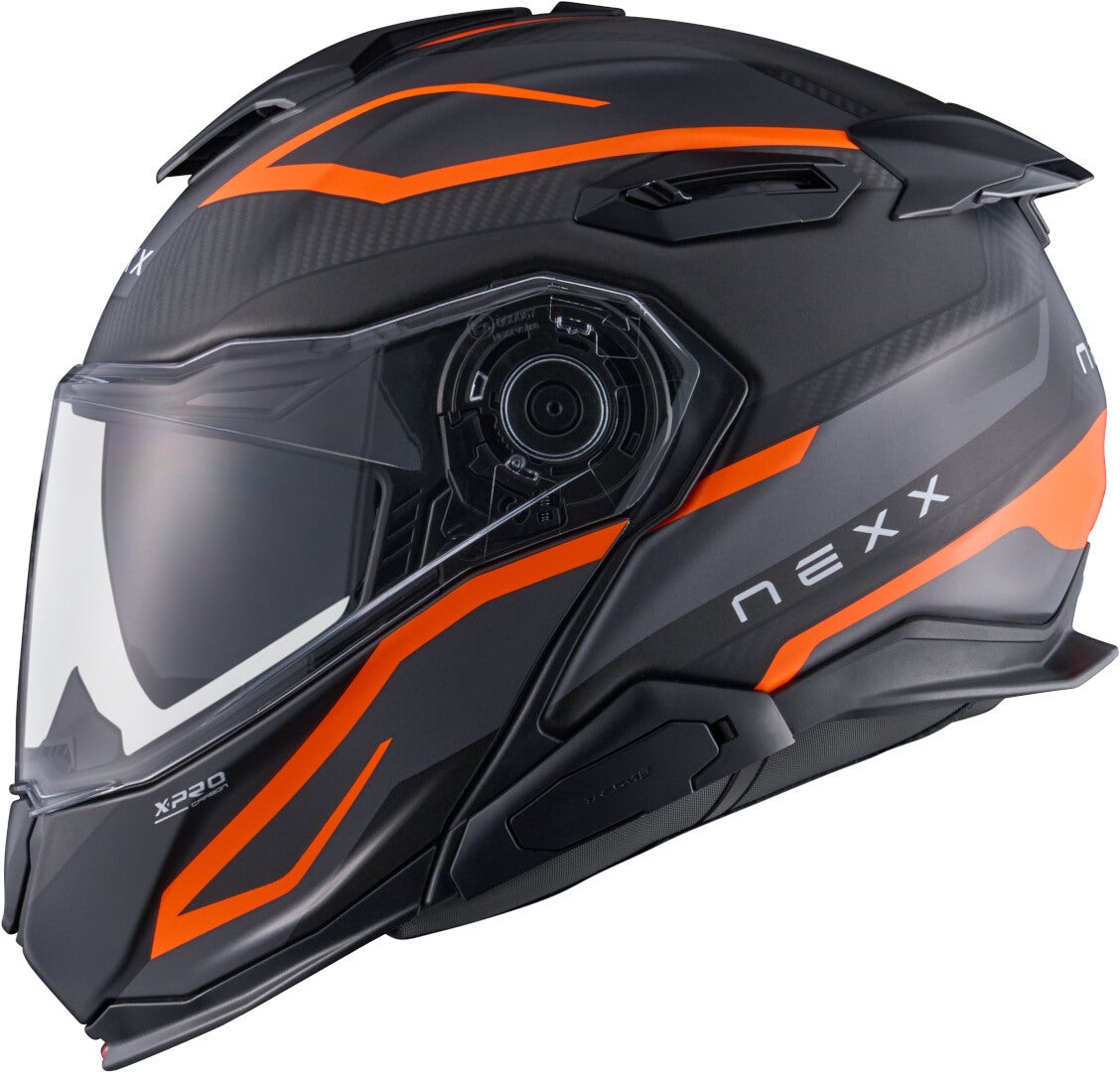 Nexx X.Lifetour Pro Mile Carbon Klapphelm grau matt/orange XXXL (65/66) Abbildung 3