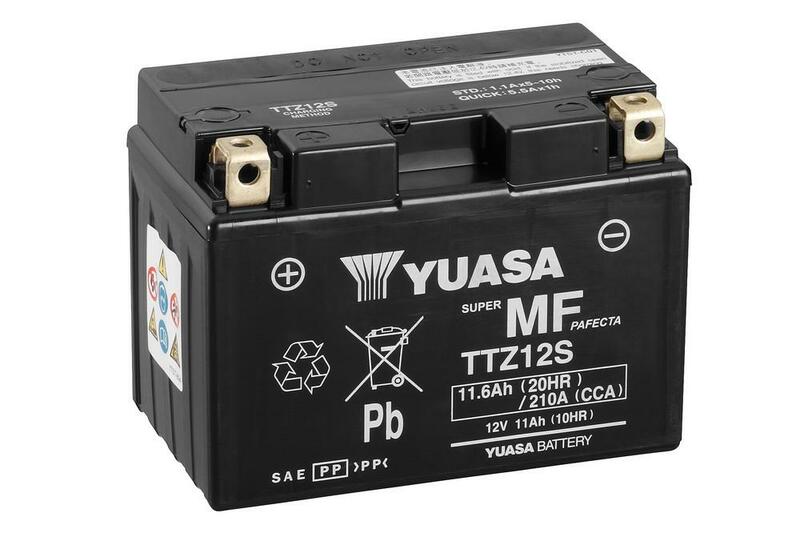 YUASA YUASA underhållsfritt YUASA-batteri med syrapaket - TTZ12S Underhållsfritt batteri Figur 2