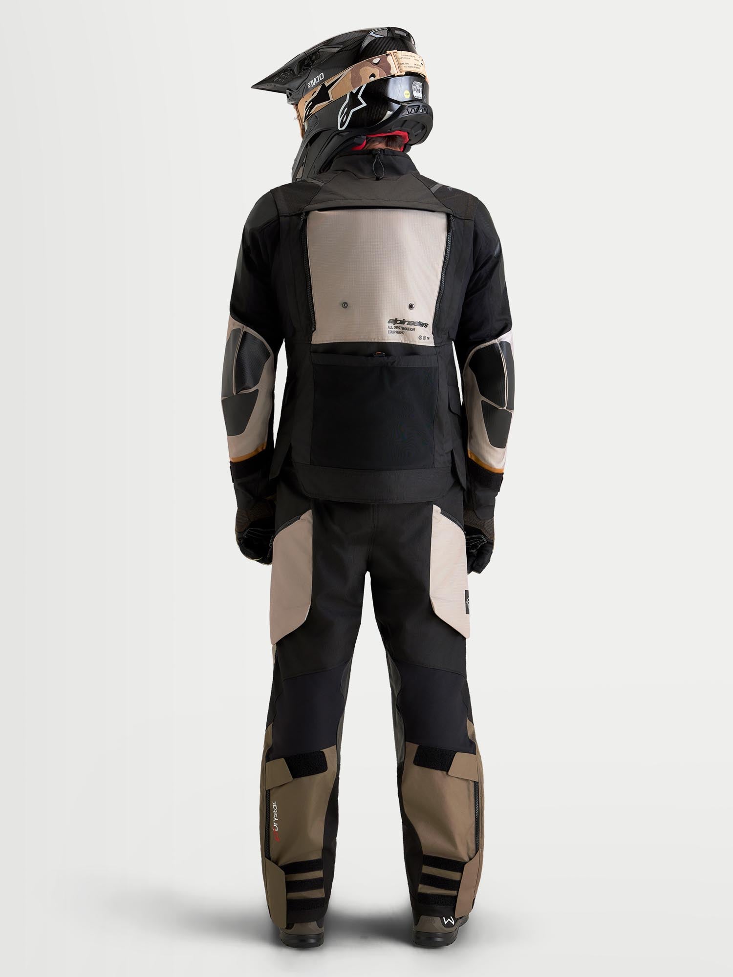 Alpinestars Harok V2 Drystar wasserdichte Motorrad Textiljacke grau/braun S Abbildung 6