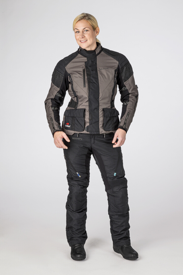 Halvarssons Wien waterproof Ladies Motorcycle Textile Jacket grey/black 46 Figure 2