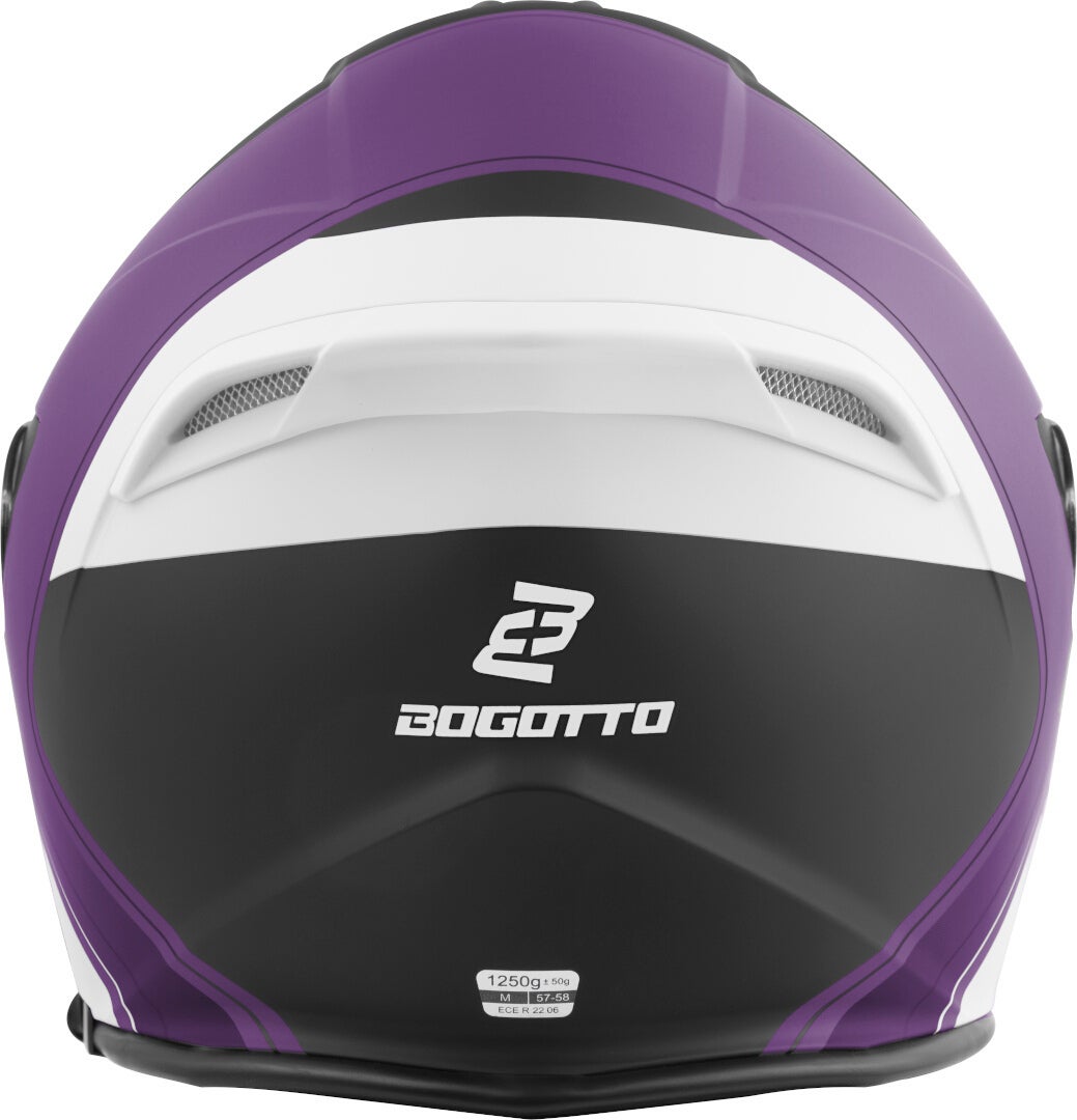 Bogotto H586 City-B Cască cu reacție Negru mat/mov/alb M Figura 3