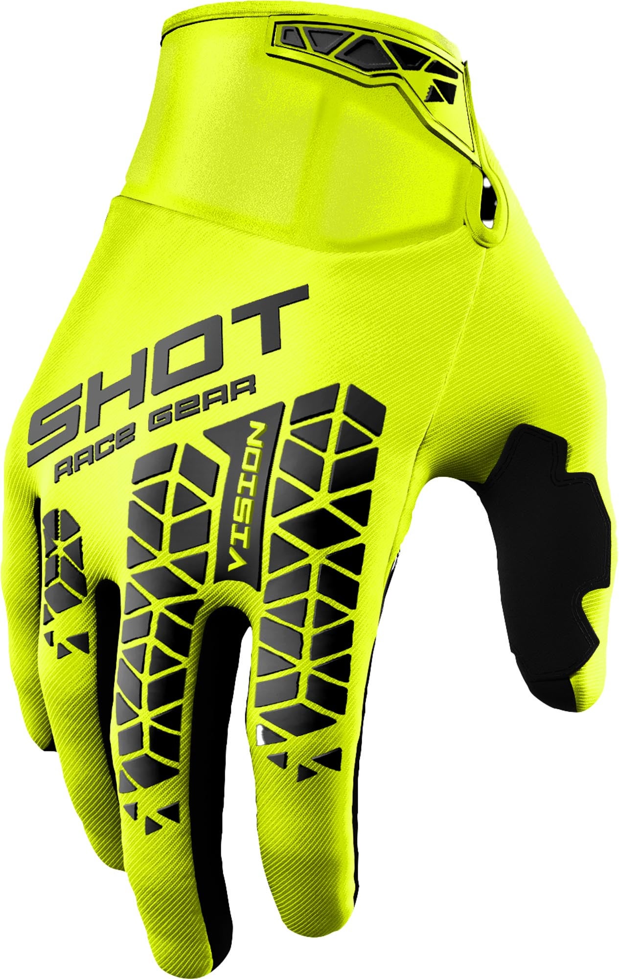 Shot Vision Tech Motocross Gloves yellow 11 Figure 1