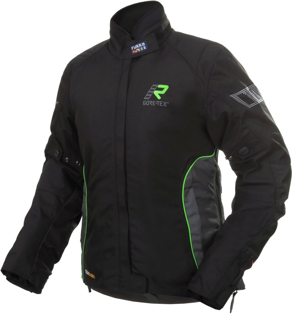 Rukka Hermia Gore-Tex Veste textile de moto pour dames noir/vert 46 Figure 1