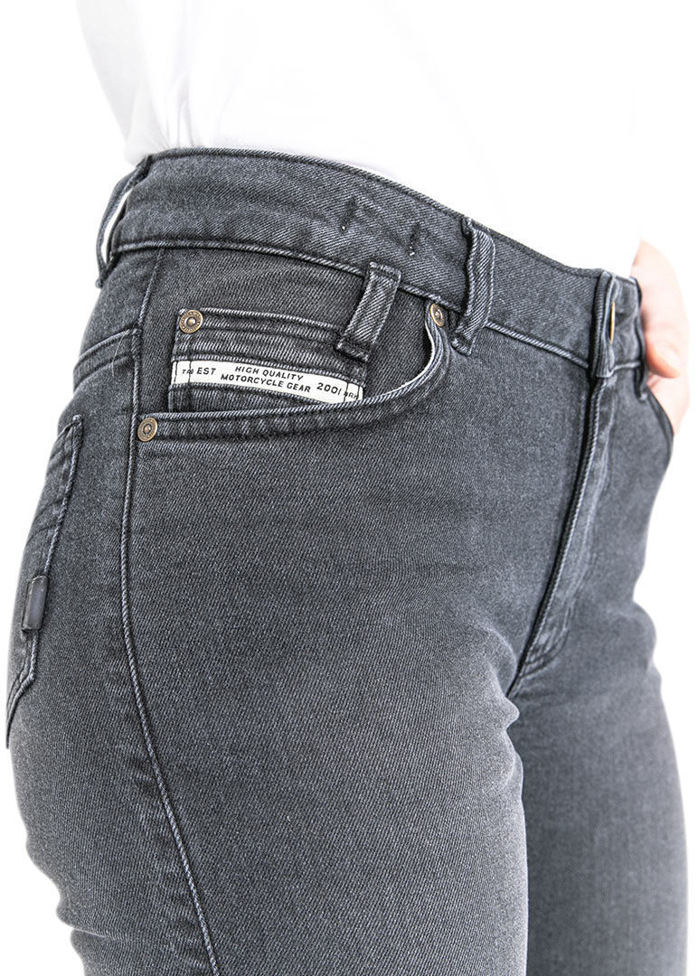 John Doe Jane High Mono XTM Dame Motorcykel Jeans Sort vask 36/32 Figur 15