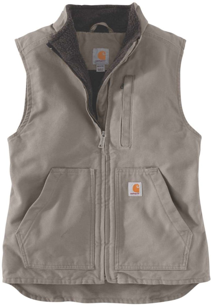 Carhartt Sherpa Lined Mock Neck Damen Weste grau M Abbildung 1