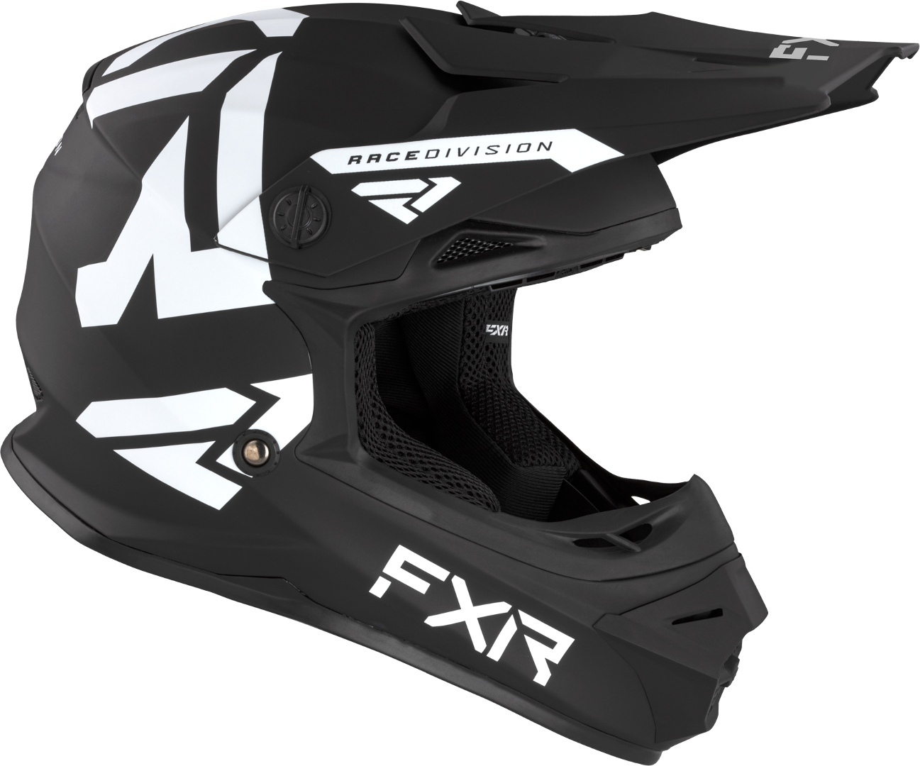 FXR Legion MX Gear Cască de motocross pentru tineret alb/negru Y/L (52/53) Figura 2