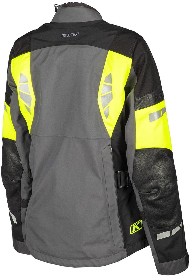 Klim Latitude Giacca tessile moto da donna grigio scuro/nero/giallo neon 40 Figura 2