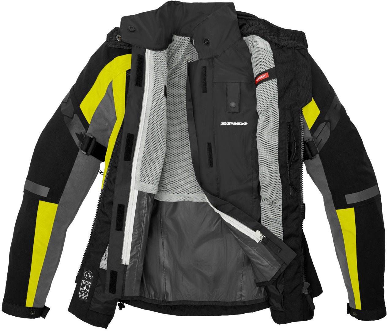 Spidi 4 Season Evo H2Out Giacca tessile da donna nero/giallo XL Figura 6